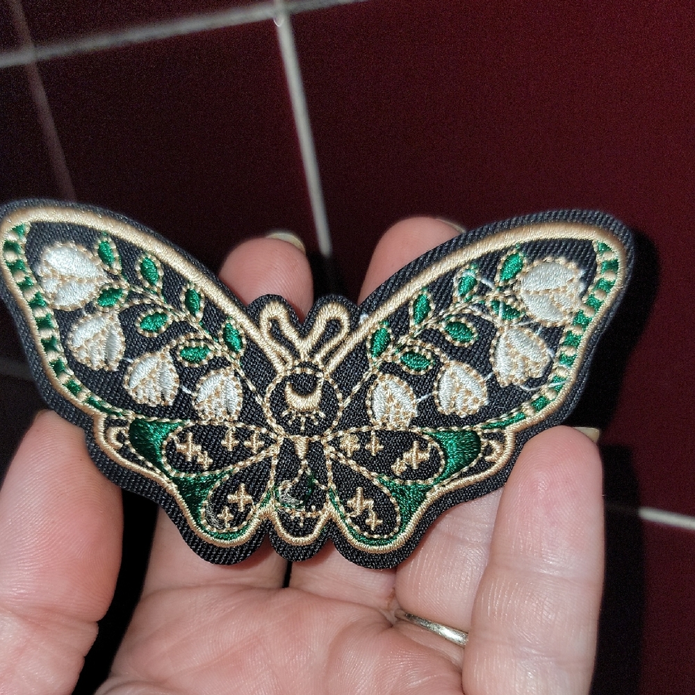 Elegant Butterfly Embroidered Patch
